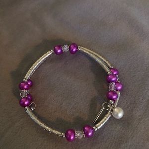 Vantel Pearls Fuchsia Fusion Bracelet